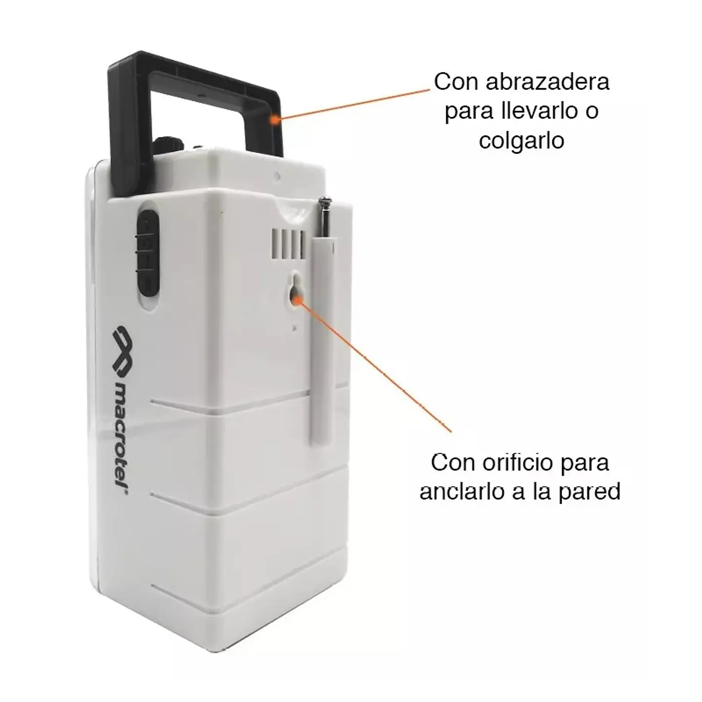 Foco Luz De Emergencia 24 Led Con Radio FM 2