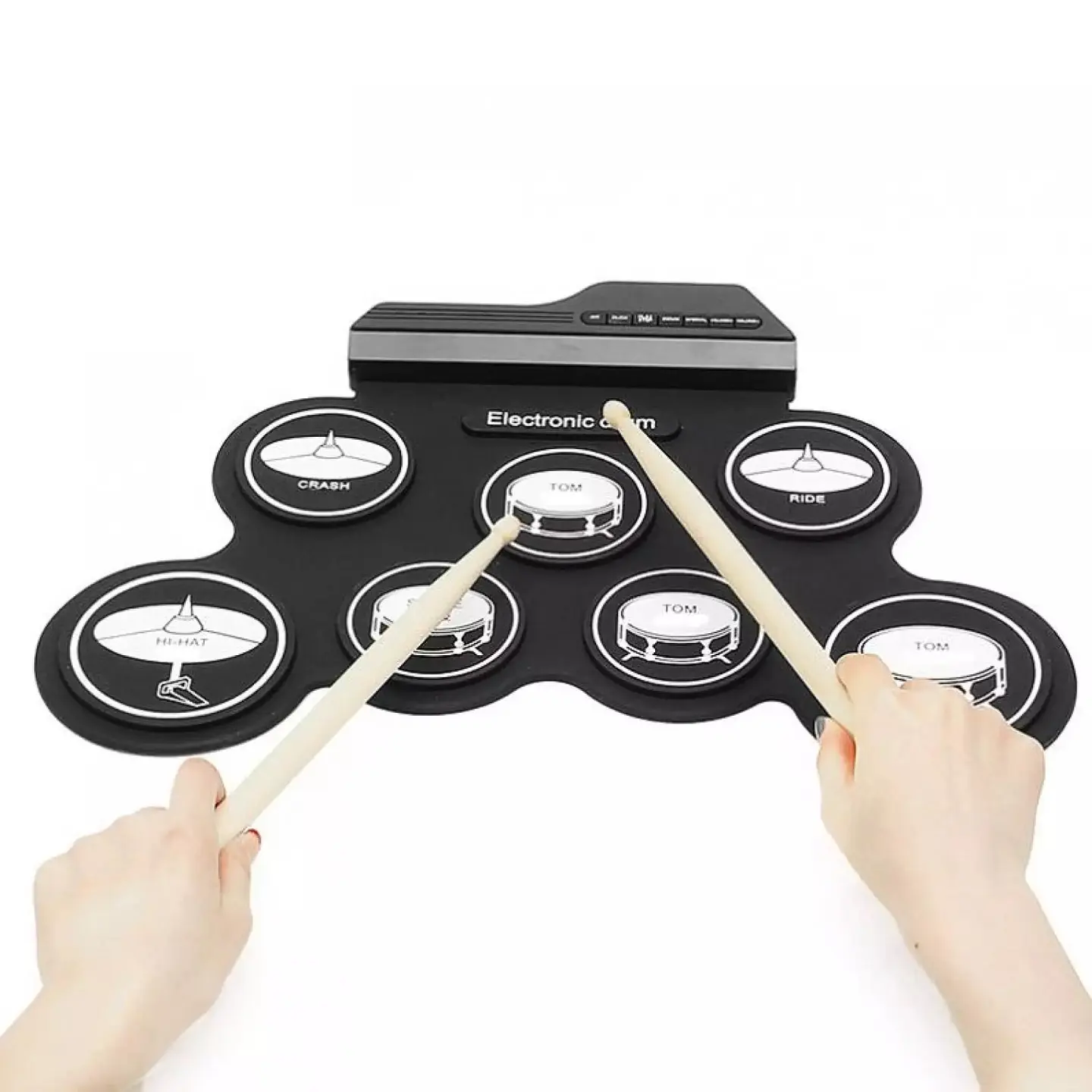Bateria Electronica Digital 7 Pad 2 Pedales 2