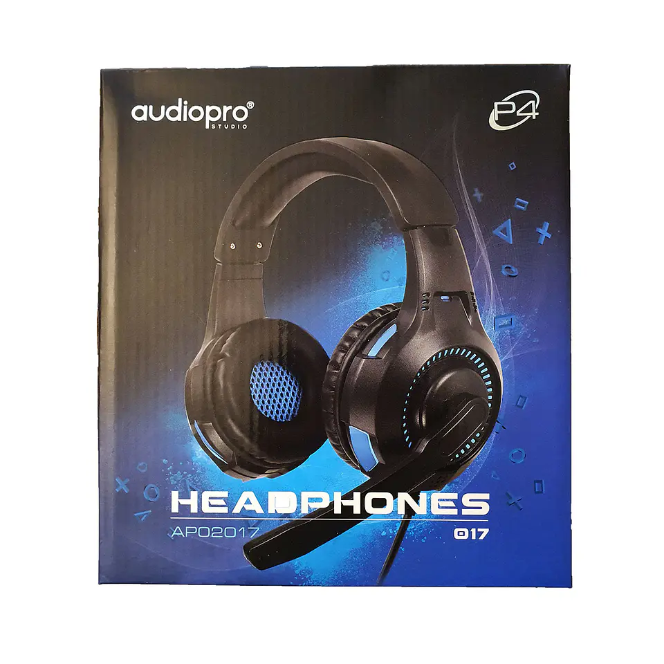 Audifono Gamer Microfono Audiopro 017 Azul 2