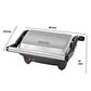 Panini Black + Decker 900W Placas Antiadherentes GR2976-CL - Miniatura 4