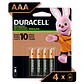 Pack 4 Pilas AAA Recargables Duracell 900mAh - Miniatura 1