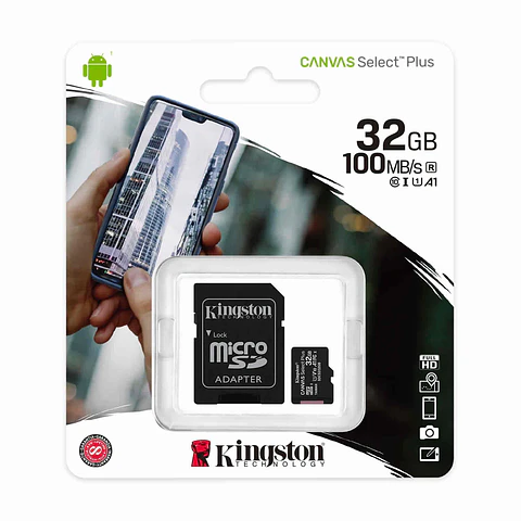 Tarjeta Memoria Micro SD XC 32GB Kingston