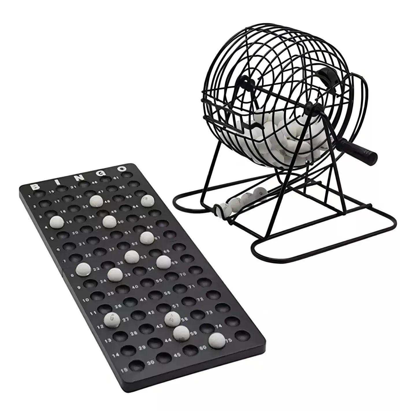 Juego de Bingo Profesional con Tómbola Metálica 56628 4