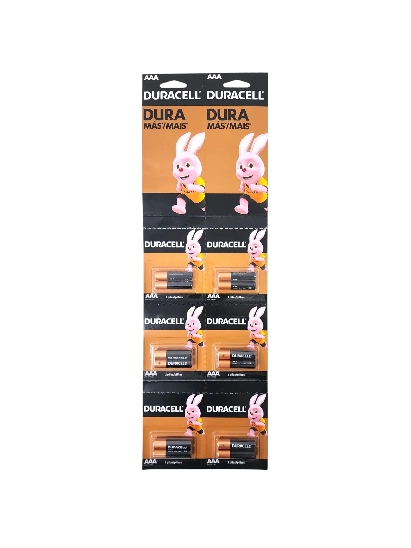 Pack 12 Pilas Duracell Aaa Triple A Alcalina Tira  1