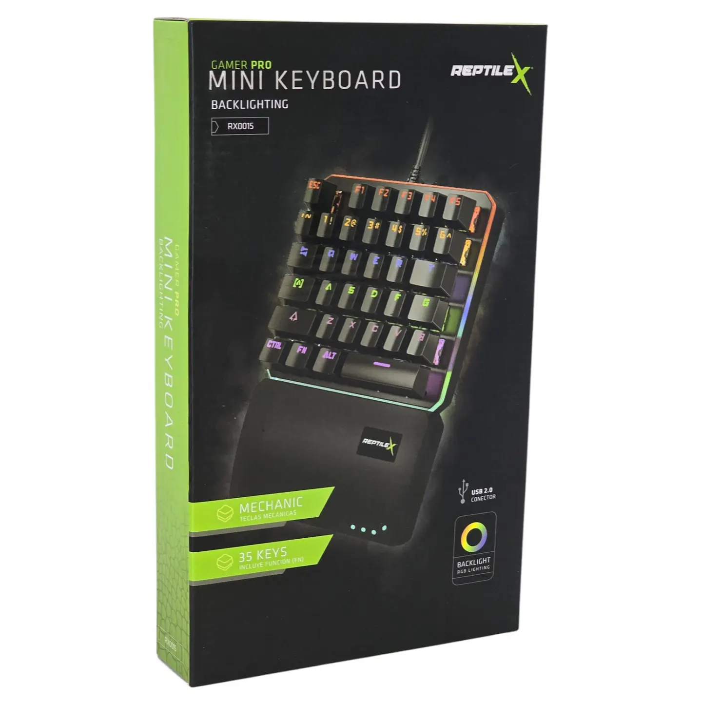 Teclado Gamer de una mano Mecanico RGB Backlighting Rx0015 4
