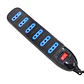 Alargador Eléctrico 6Pos 3mt Switch Tm-800100bk Tecmaster - Miniatura 2