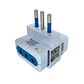 Enchufe Adaptador de pared 3 Tomas TM-800102wh Tecmaster  - Miniatura 1
