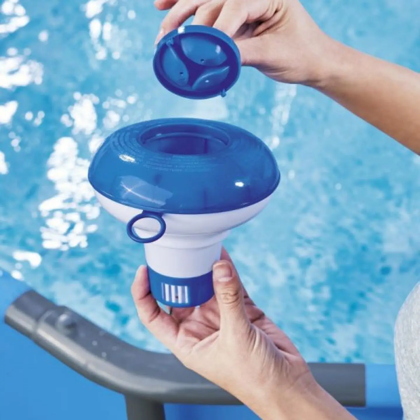 Porta Cloro Flotante Flowclear 12.7Cm Bestway 58210 4