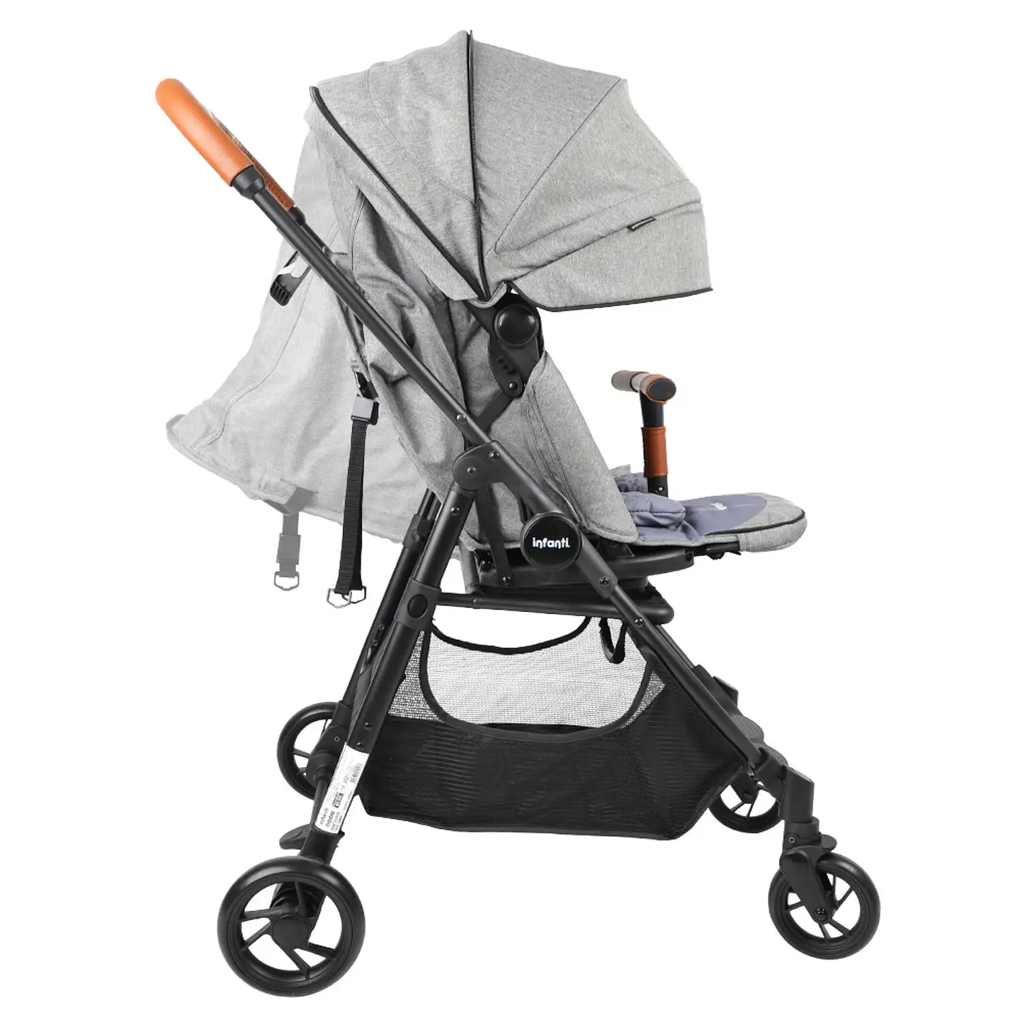 Coche Paseo Zuri 360° Gris Infanti 5