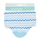 Babero Bandana con Mordedor Zigzag Bambino Celeste - Miniatura 1