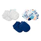 Pack 3 Mitones Para Bebe Bambino Azul - Miniatura 4