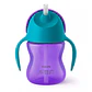 Vaso Bombilla Flexible 200ml Avent Dino Morado 9m+ SCF796/02 - Miniatura 1