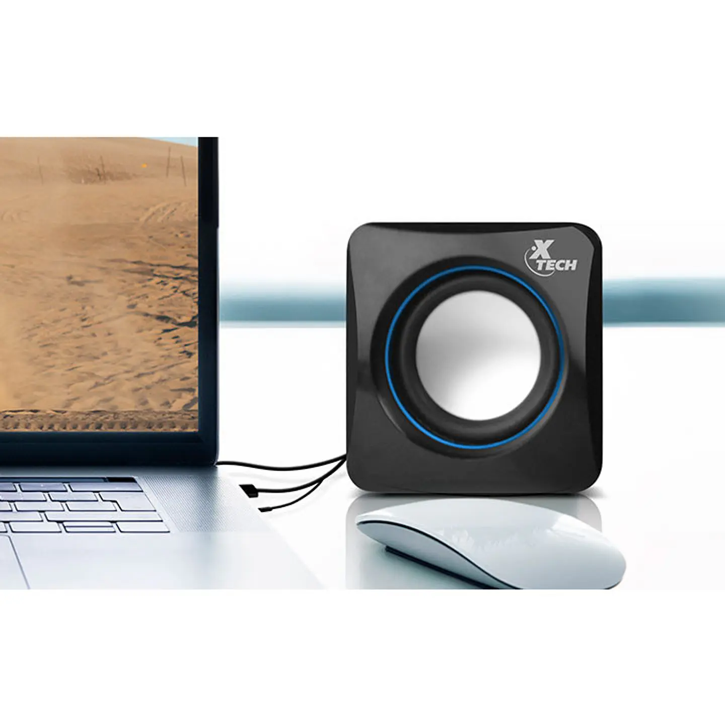 Parlantes para PC Notebook Estereo Usb Xtech 6