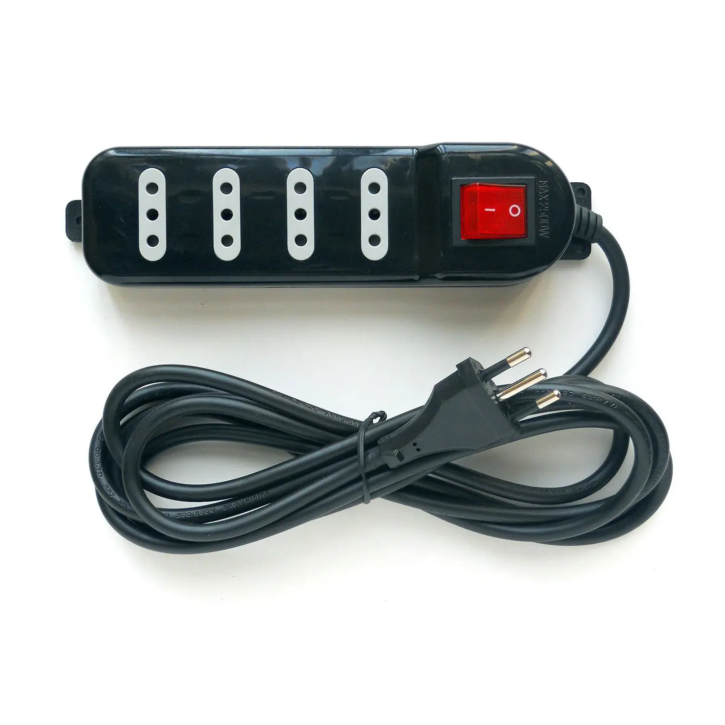 Alargador Electrico 3 Mts 4 Pos Negro Switch 2