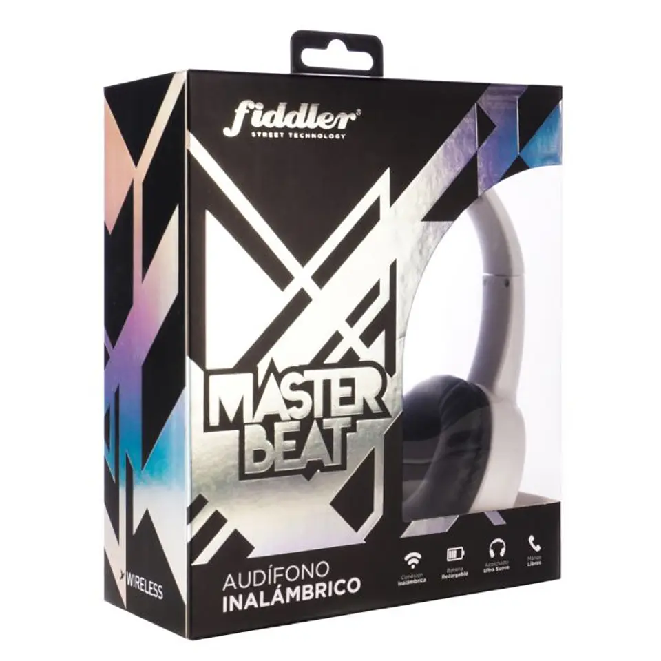 Audífonos Bluetooth Master Beat Blanco Fiddler 4