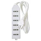 Alargador Electrico 1.5 Mts 6 Pos Blanco - Miniatura 1