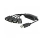 HUB 4 Puertos USB 2.0 Pulpo XTECH XTC-320 - Miniatura 3