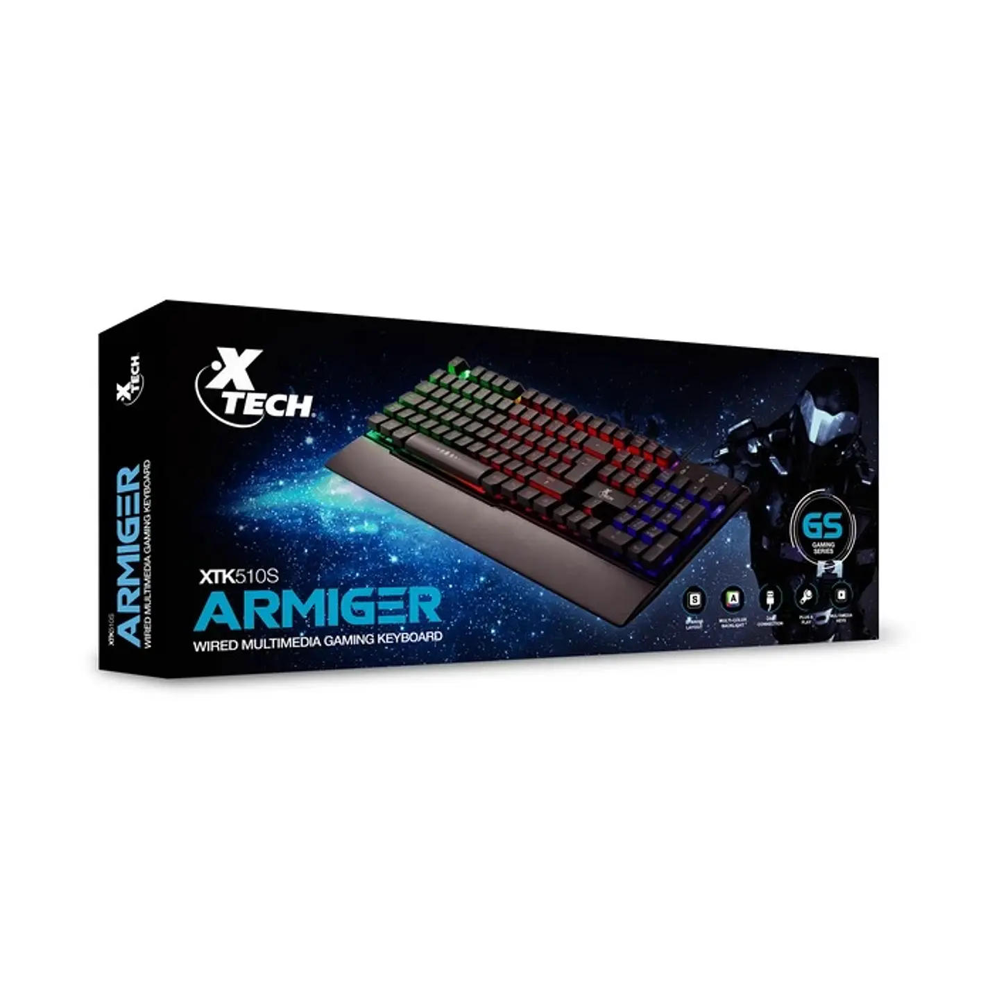 Teclado Gamer Retroiluminado Xtech XTK510S 3