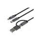 Cable 5 En 1 Xtech Microusb Usb a Lightning Tipo C - Miniatura 1