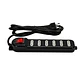 Alargador Eléctrico 3 Mts 6 Pos Negro - Miniatura 1