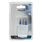 Enchufe Macho Vertical Philco 2P+T Blanco - Miniatura 2