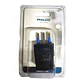 Enchufe Macho Vertical Philco 2P+T Negro - Miniatura 2