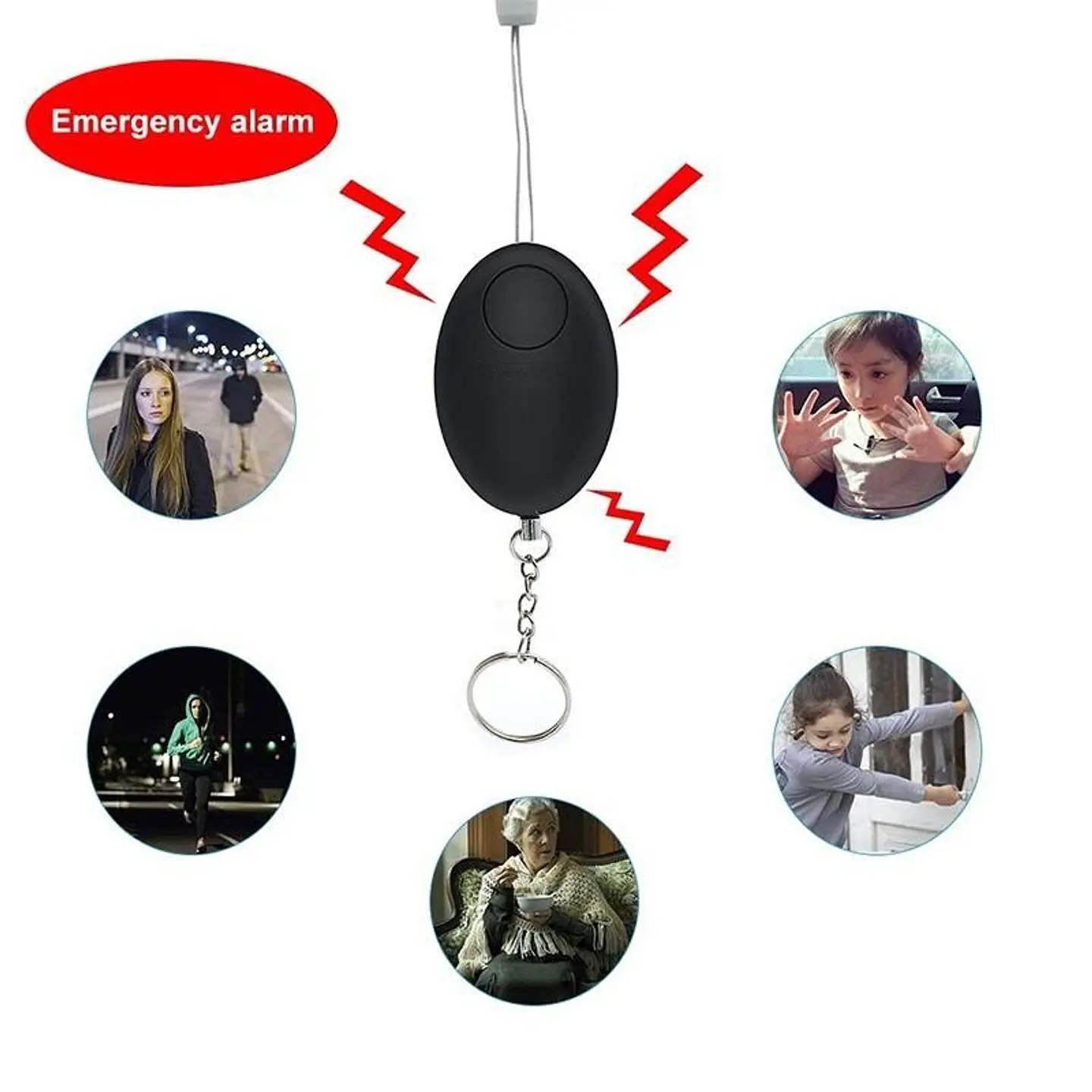 Alarma Colgante Defensa Personal 130db Dblue 3