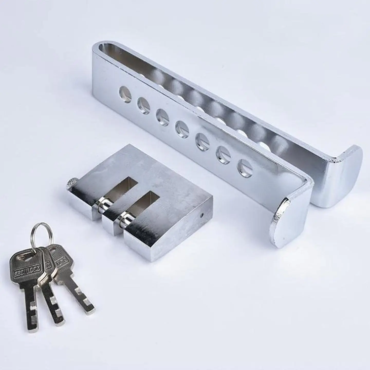 Traba Pedal Auto Seguridad Candado Acero 4