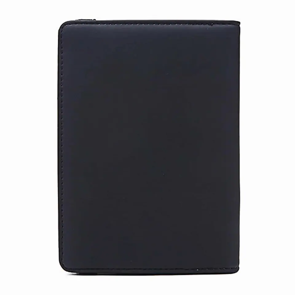 Estuche Porta Pasaporte Funda Protectora Rfid Negro 3