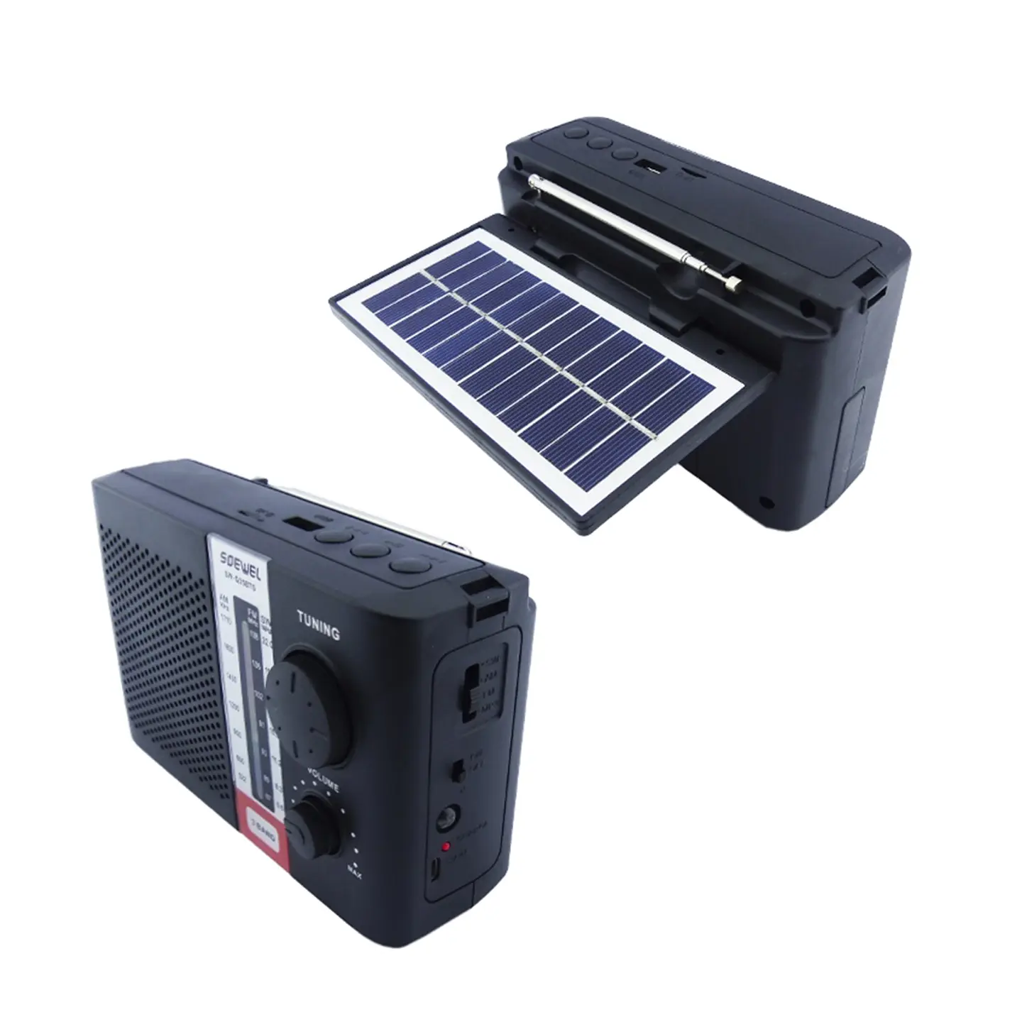Radio Solar AM/FM 3 Bandas Recargable SW-Q35BTS 2