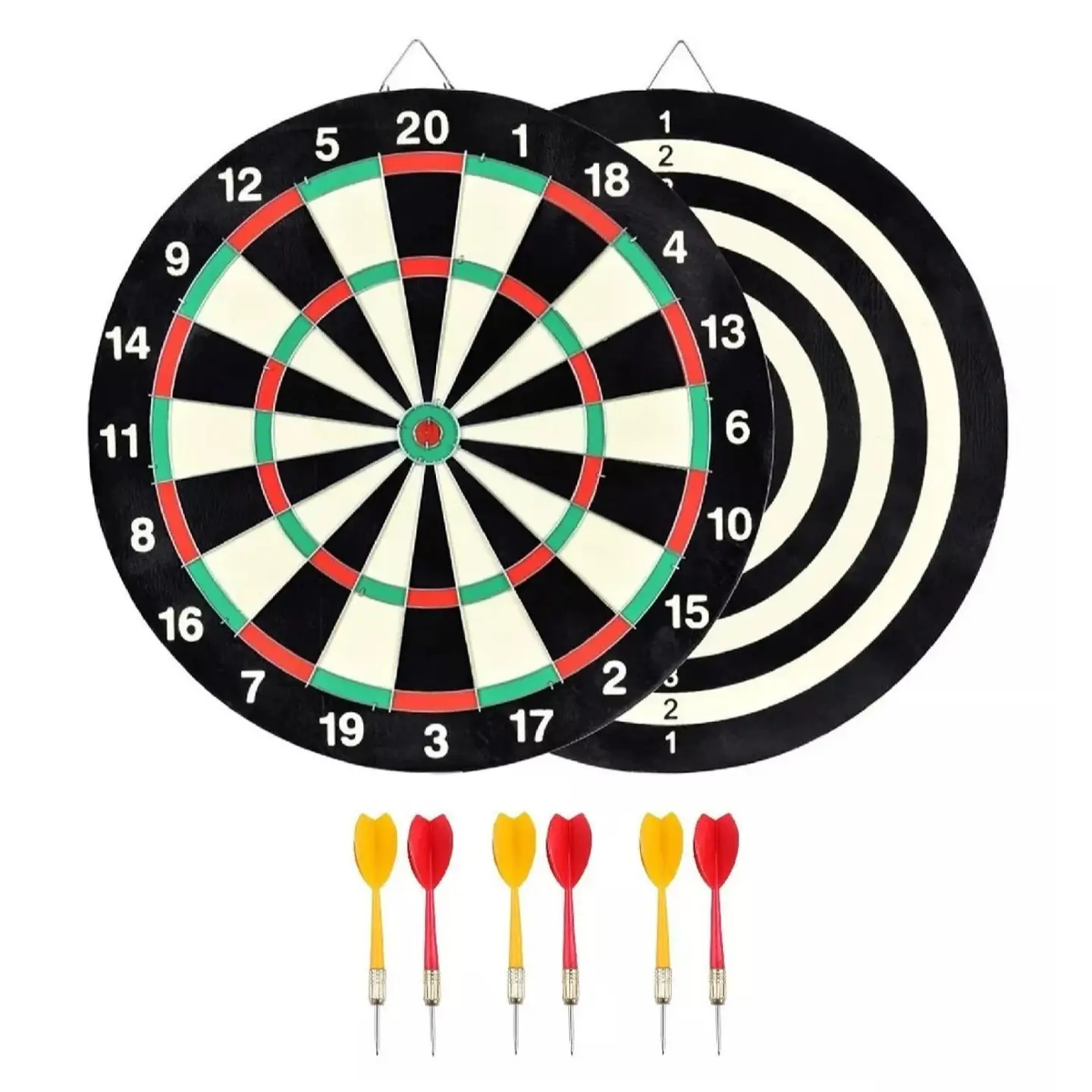 Juego De Dardos Tiro Al Blanco Tablero 37cm Reversible 10035 1
