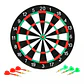 Juego De Dardos Tiro Al Blanco Tablero 37cm Reversible 10035 - Miniatura 2