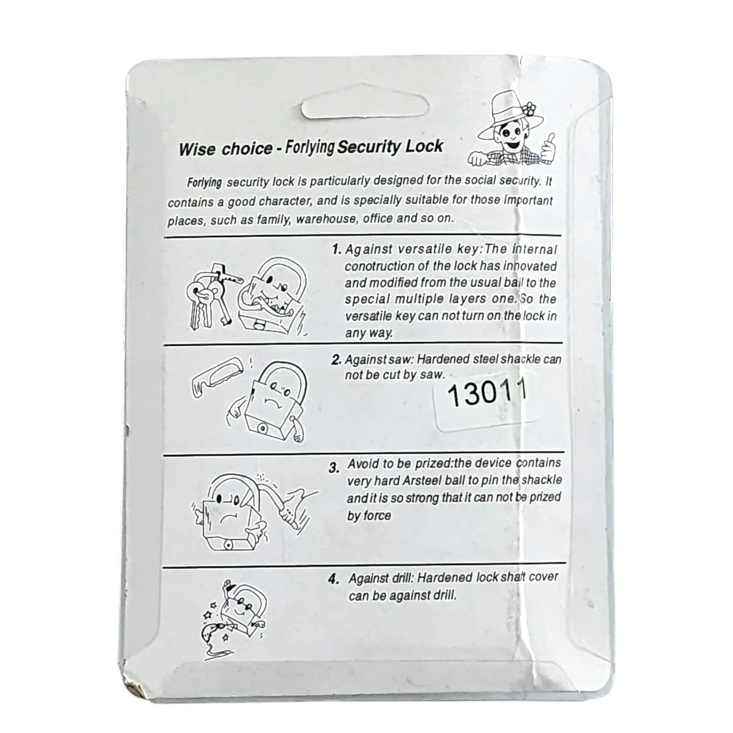 Candado de Seguridad Anti Corte 90mm Bliss 13011 4