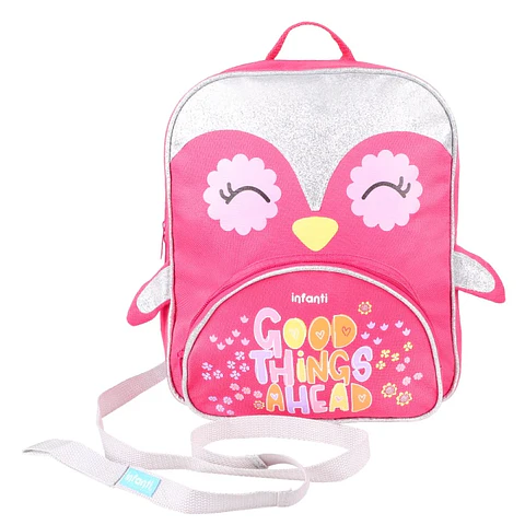 Mochila Infanti Modelo Pingüino Bts23 Rosada