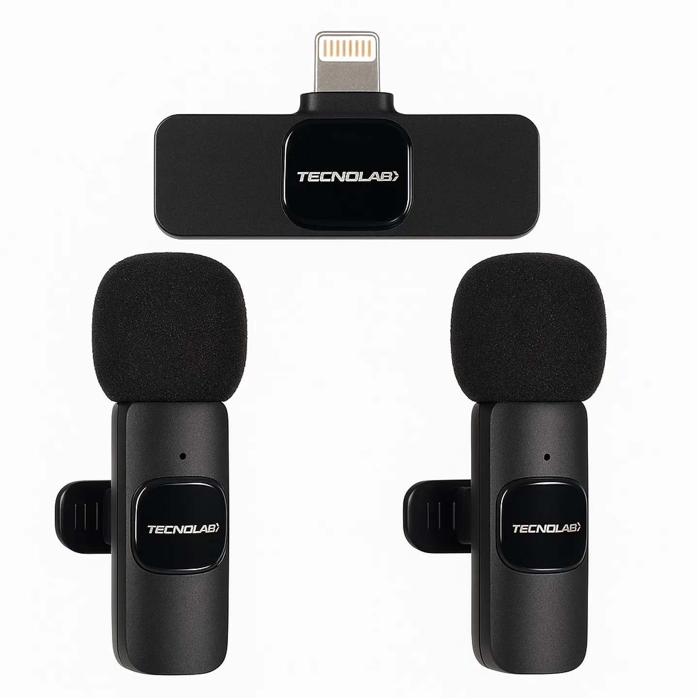 Kit 2 Micrófonos Lavalier inalámbricos LTNG Tecnolab Tl536 1