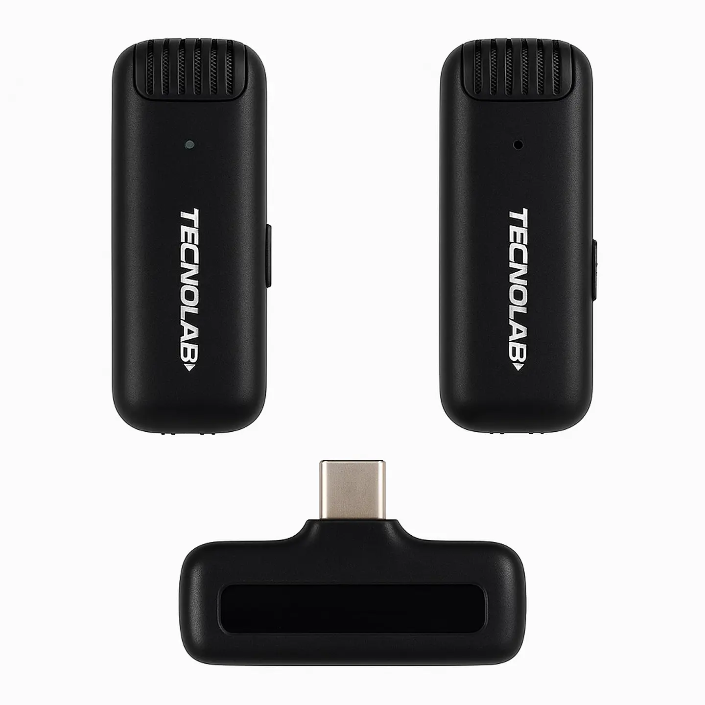 Kit 2 Micrófonos Lavalier Con Estuche Tipo C Tecnolab Tl536 3