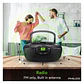 Boombox Retro Reproductor Bluetooth CD USB FM 2005BT Philco - Miniatura 6