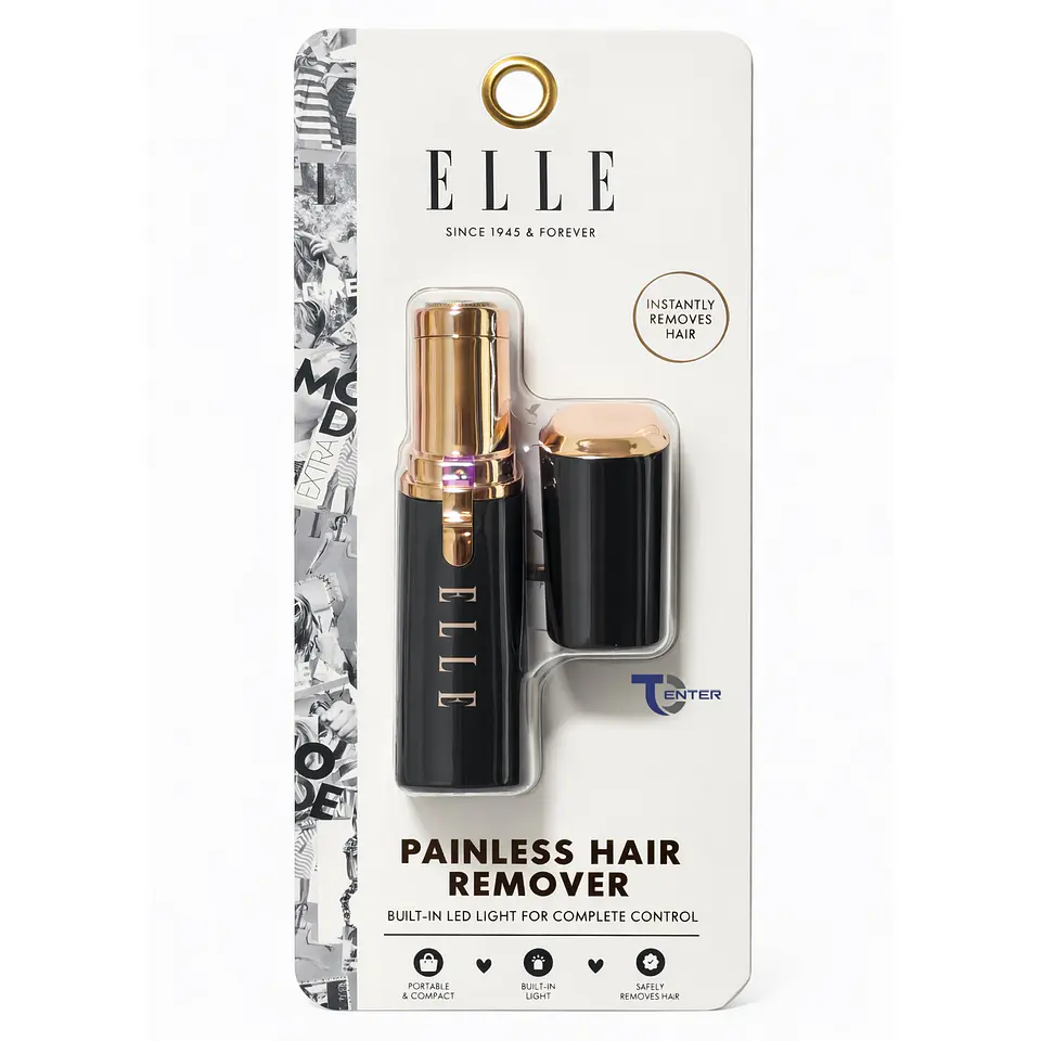Depiladora de Vello Facial Sin Dolor Elle EL027 Negro 4