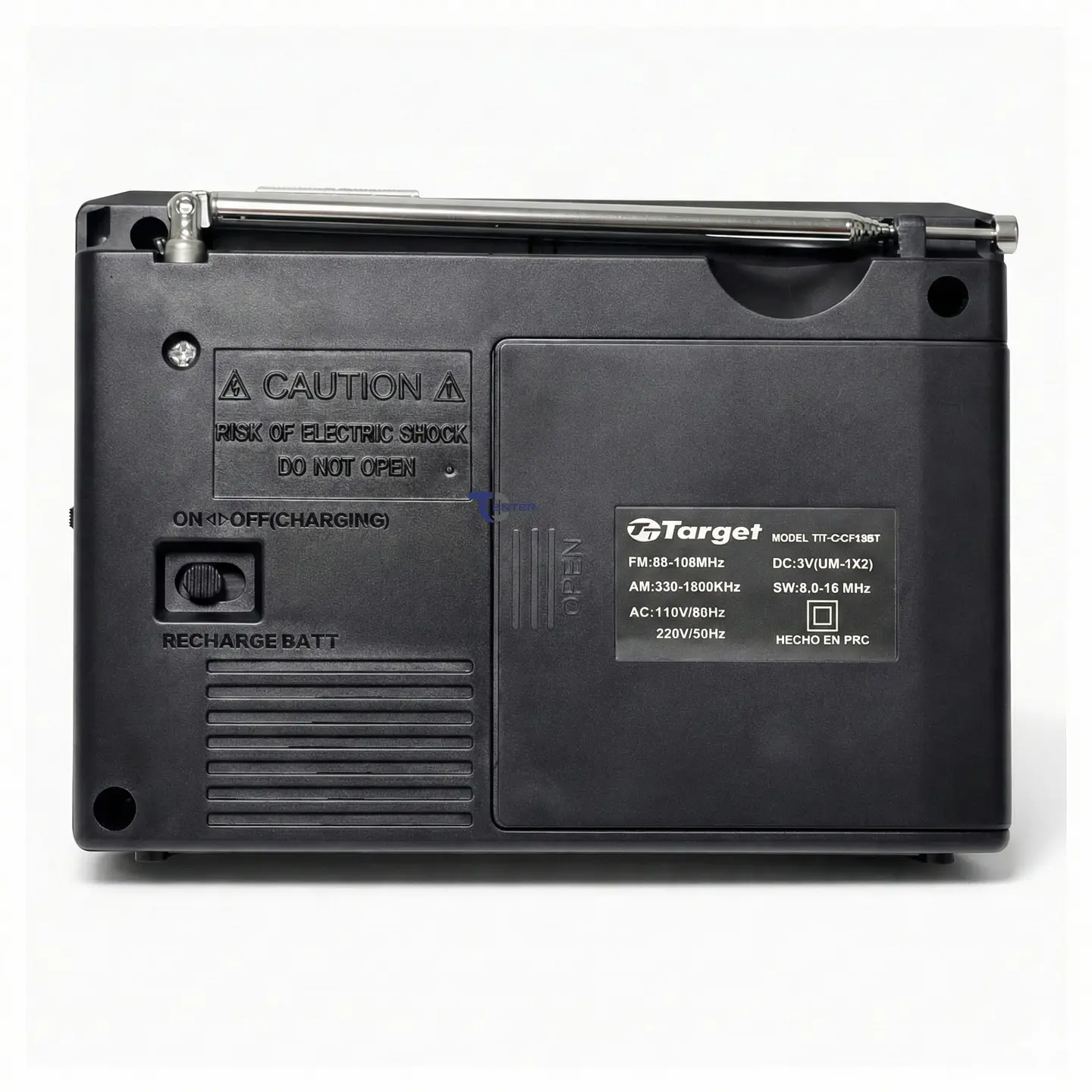 Radio Portátil BT Target TT-CF15BT 3 Bandas USB SD Recargable 4