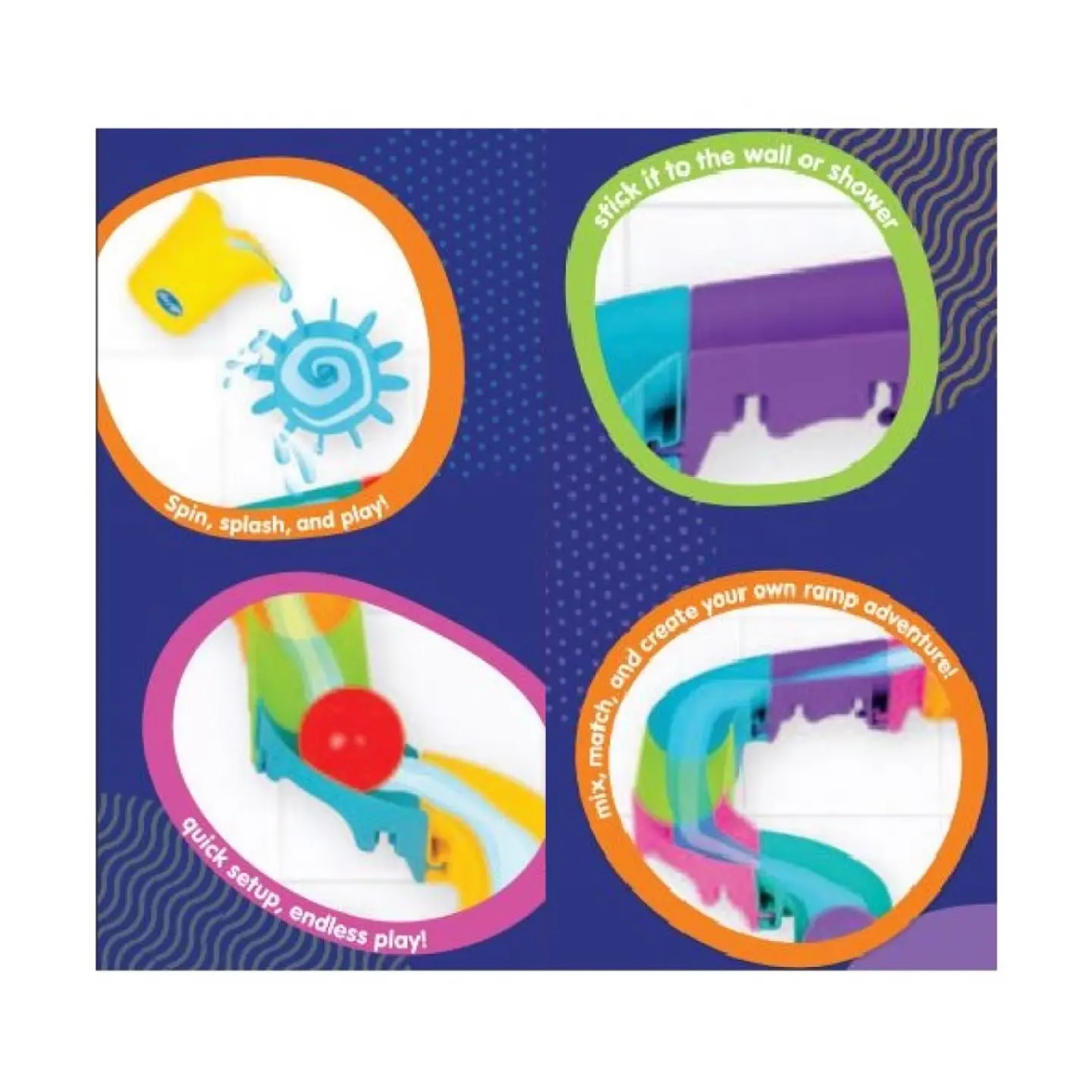 Tobogán Agua Splash And Slide Juguete de baño Playgro 4