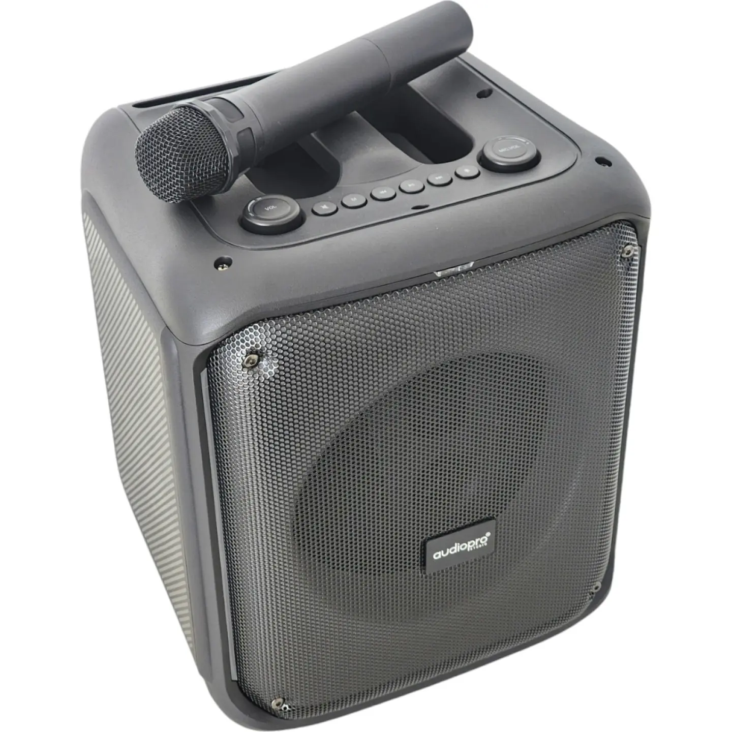 Parlante Karaoke BT Portátil Micrófono RGB Audiopro AP02097 3