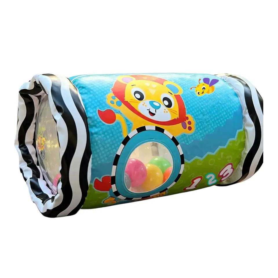 Rodillo Sonajero Inflable Gatear Peek and Play 6m+ Playgro 1