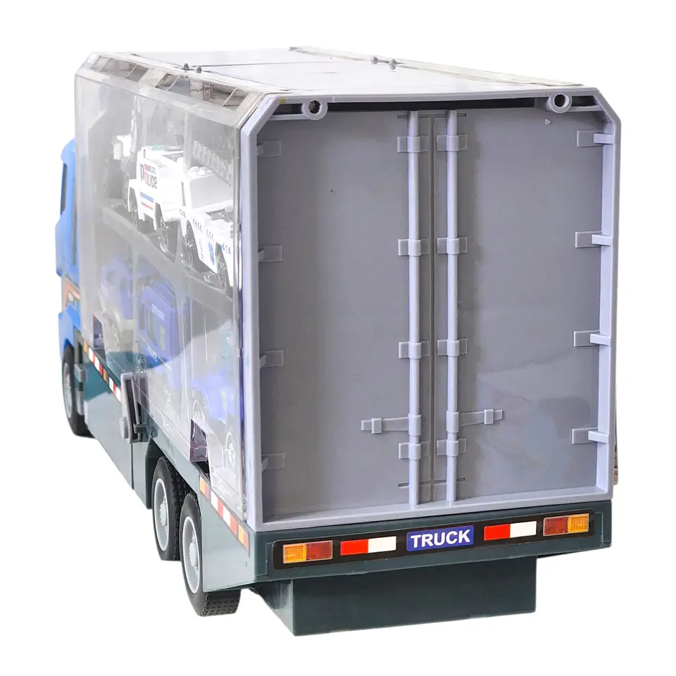 Juguete Camión Transporte Policial Fricción 6 Autos DBG1611 5