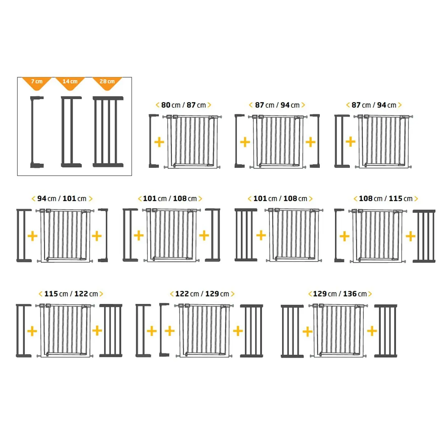 Reja Puerta Metálica Auto Close Safety 1st 73-129cm  7