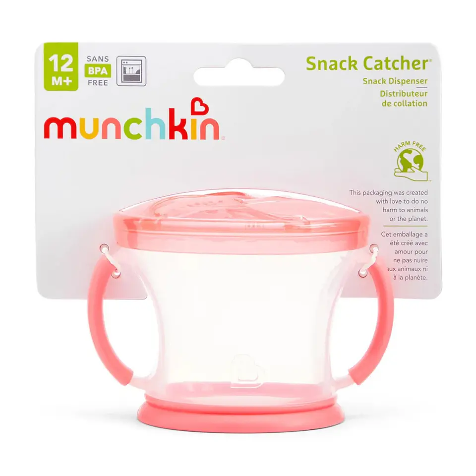 Vaso Contenedor Antiderrames 12m+ Munchkin Color Rosa 5