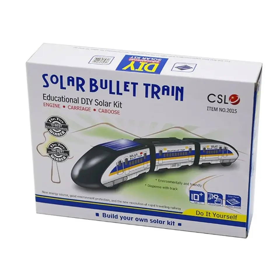 Juguete Científico Tren Bala Solar de 3 vagones 7