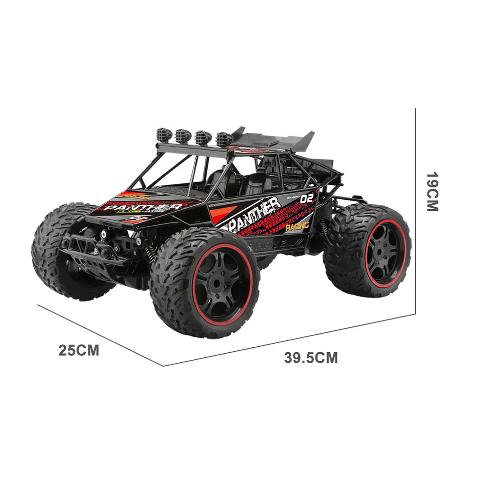 Auto Rally Racer Veloz Control Remoto 2.4G DBG1606R Rojo 6