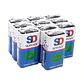 Pack de 10 Baterías 9V SD-SDNMY Long Life 6F22 - Miniatura 1
