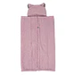 Frazada Poncho Manta Con Capucha Sherpa Infanti Rosa - Miniatura 3