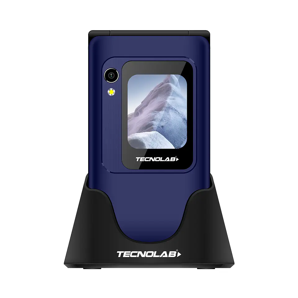 Celular Senior 4G Doble Pantalla BT TL705BL Tecnolab Azul 1